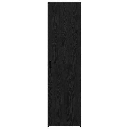 Highboard Sort Eg 50 X 42,5 X 185 Cm Konstrueret Træ - Billede 6