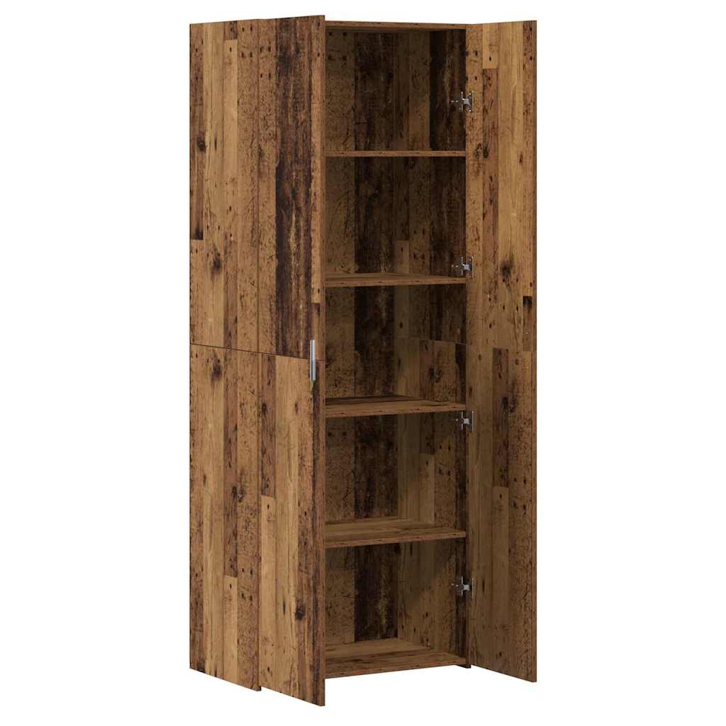 Highboard Gammelt Træ 70 X 42,5 X 185 Cm Konstrueret Træ - Billede 6