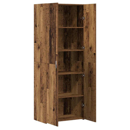 Highboard Gammelt Træ 70 X 42,5 X 185 Cm Konstrueret Træ - Billede 6