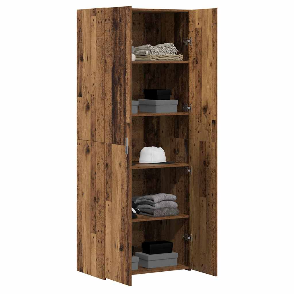 Highboard Gammelt Træ 70 X 42,5 X 185 Cm Konstrueret Træ - Billede 3