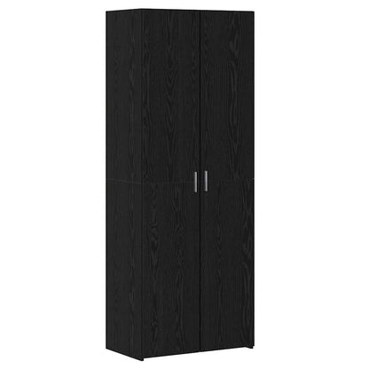 Highboard Sort Eg 70 X 42,5 X 185 Cm Konstrueret Træ - Billede 2