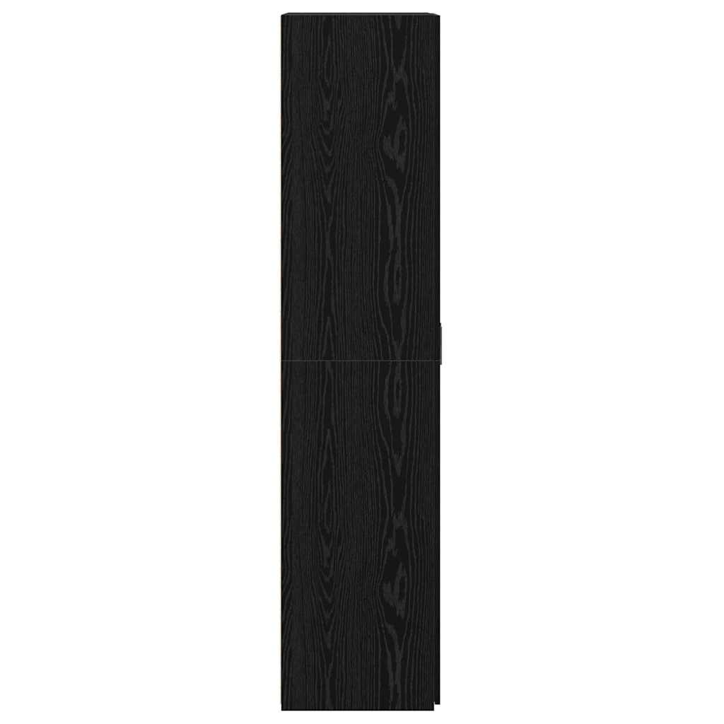 Highboard Sort Eg 70 X 42,5 X 185 Cm Konstrueret Træ - Billede 9