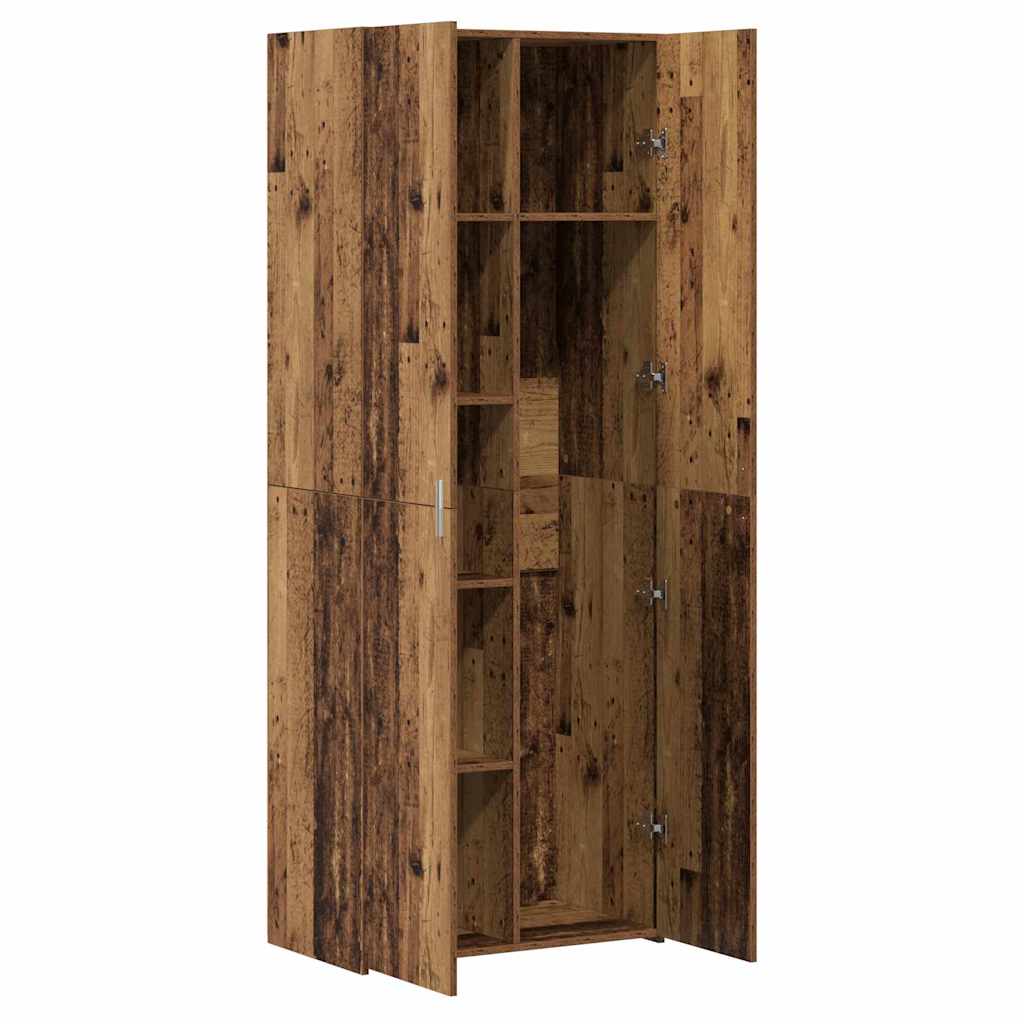 Highboard Gammelt Træ 70 X 42,5 X 185 Cm Konstrueret Træ - Billede 6