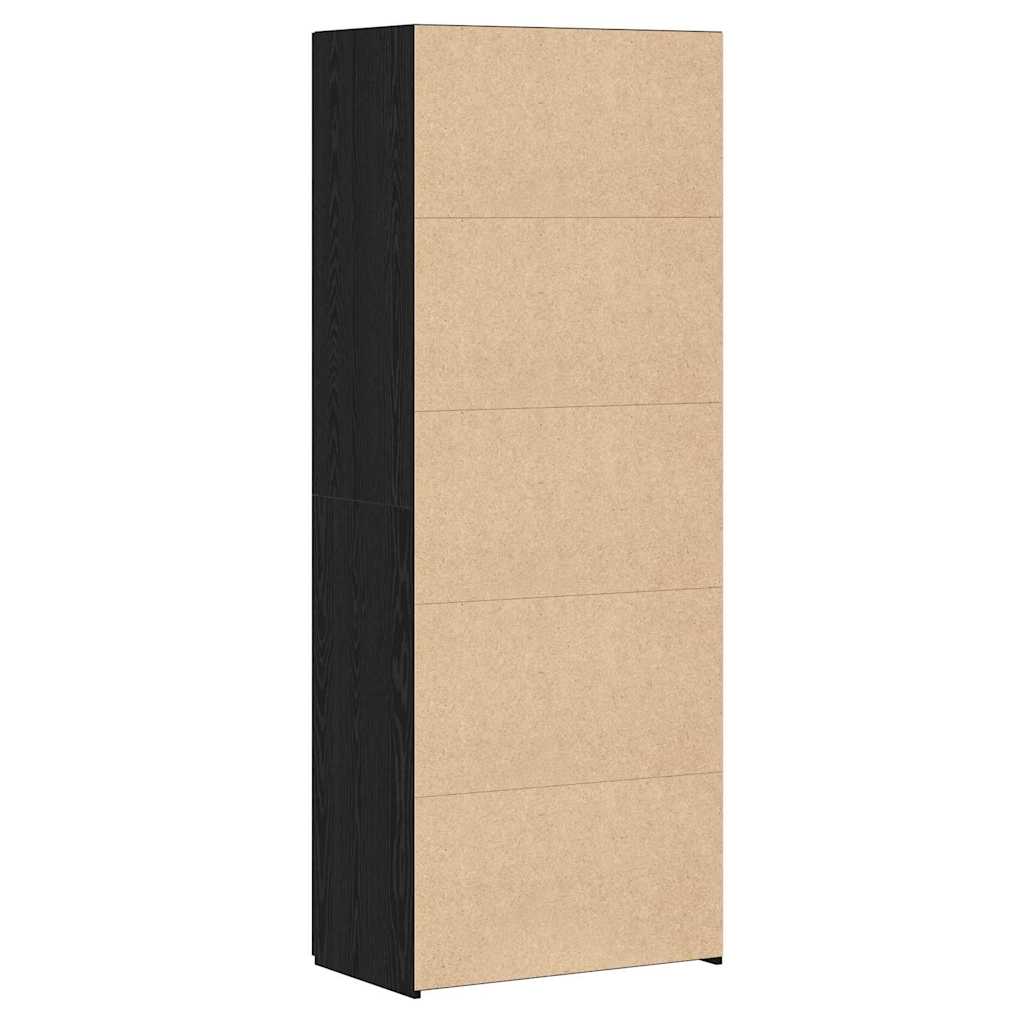 Highboard Sort Eg 70 X 42,5 X 185 Cm Konstrueret Træ - Billede 11