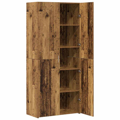 Highboard Gammelt Træ 40 X 42,5 X 185 Cm Konstrueret Træ - Billede 5