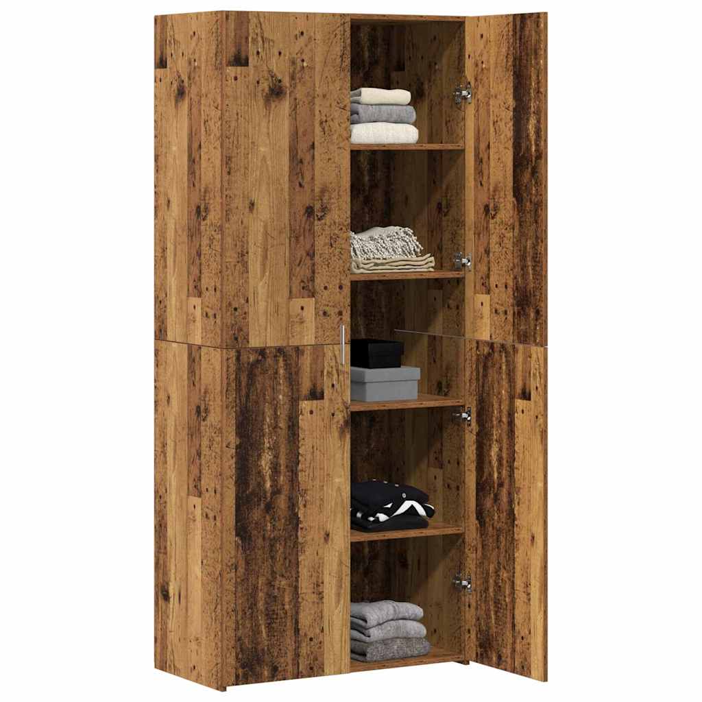 Highboard Gammelt Træ 40 X 42,5 X 185 Cm Konstrueret Træ - Billede 3