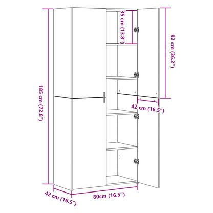 Highboard 80 X 42 X 185 Cm - Billede 14