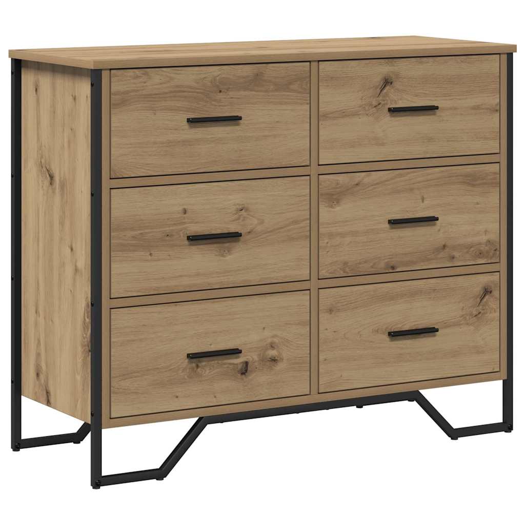 Skuffeskab Andet Artisan Eg 91 X 35,5 X 74,5 Cm Konstrueret Træ - Billede 2