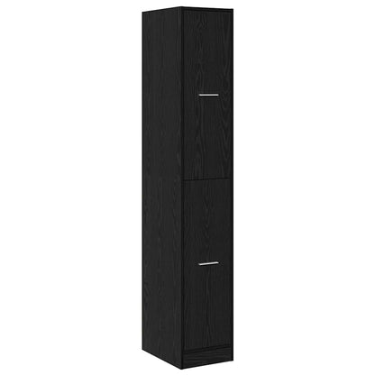 Apoteker Kabinet Sort Eg 30 X 41 X 174.5 Cm Konstrueret Træ - Billede 2