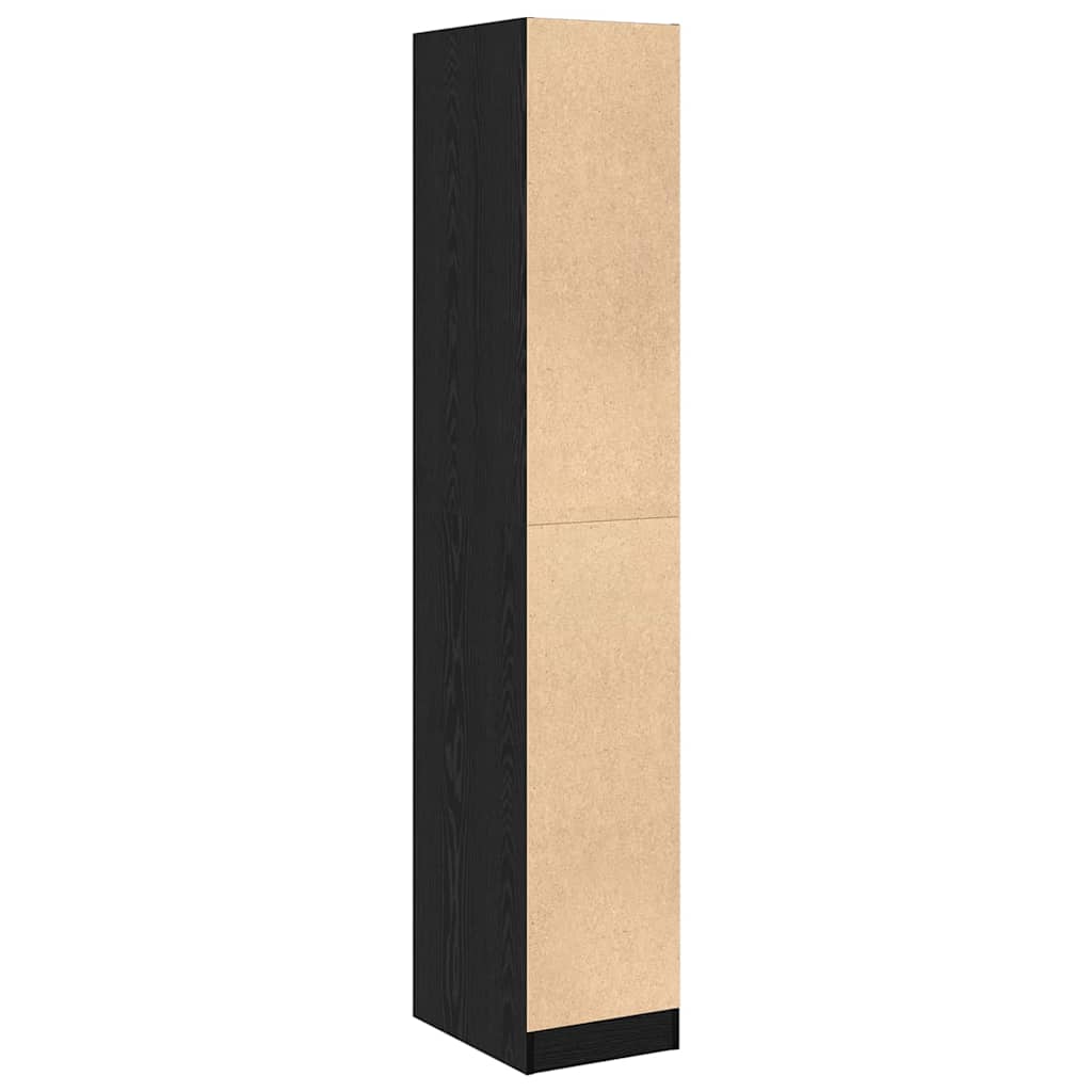 Apoteker Kabinet Sort Eg 30 X 41 X 174.5 Cm Konstrueret Træ - Billede 8
