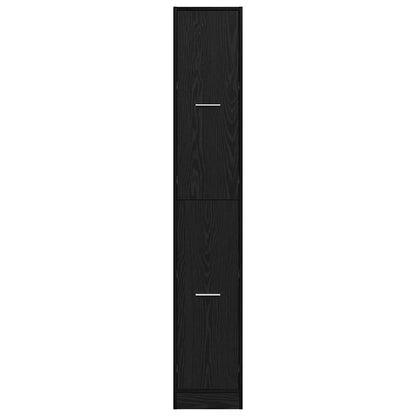 Apoteker Kabinet Sort Eg 30 X 41 X 174.5 Cm Konstrueret Træ - Billede 6