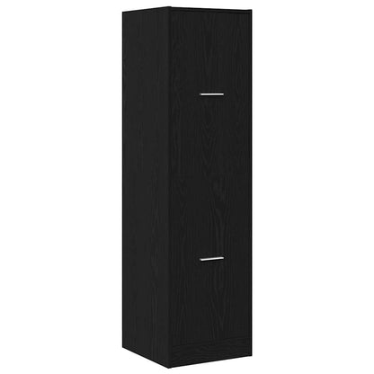 Apoteker Kabinet Sort Eg 40 X 41 X 144.5 Cm Konstrueret Træ - Billede 2