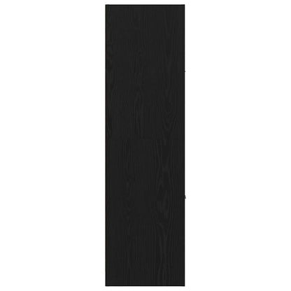 Apoteker Kabinet Sort Eg 40 X 41 X 144.5 Cm Konstrueret Træ - Billede 7
