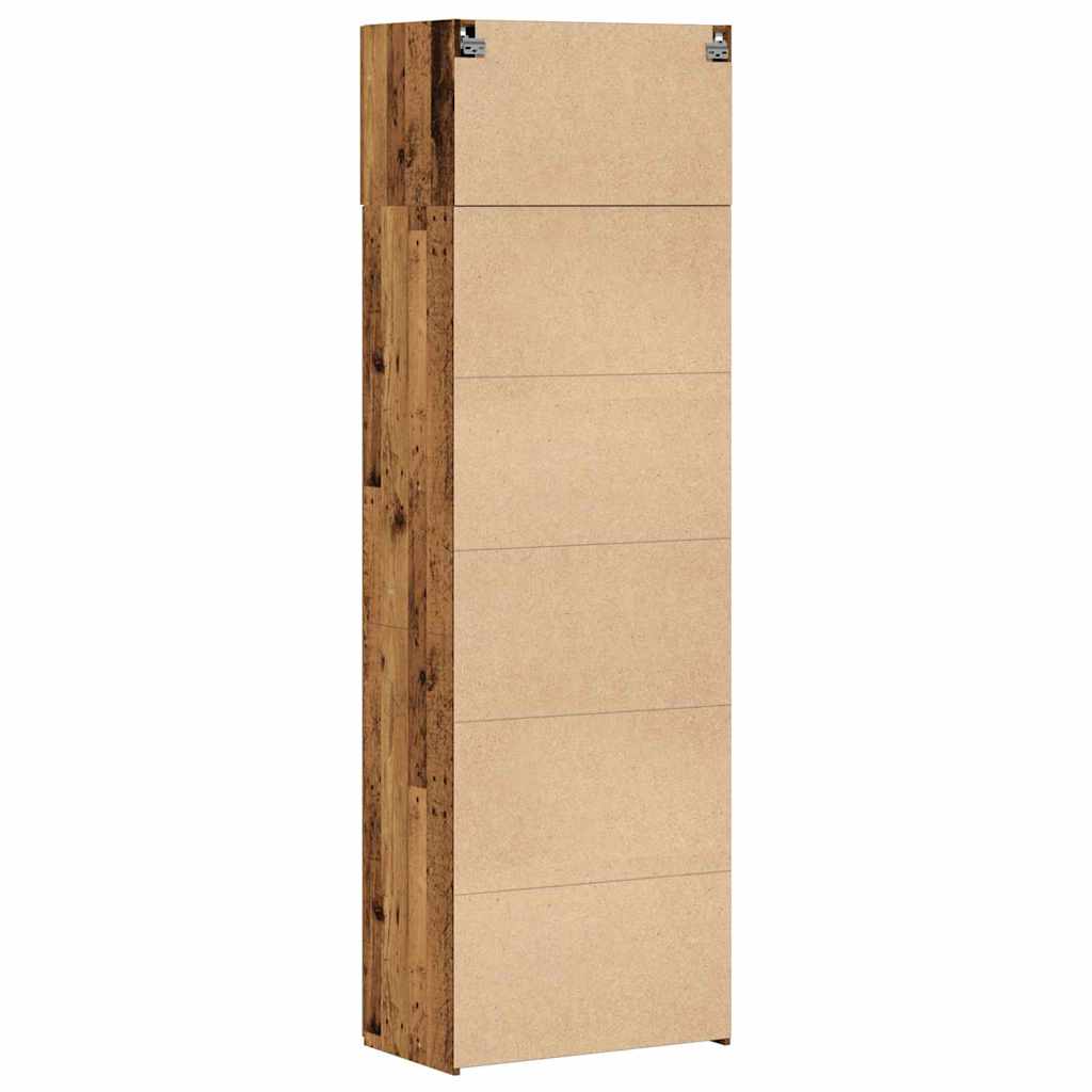 Opbevaringsskab Gammelt Træ 70 X 42,5 X 225 Cm Konstrueret Træ - Billede 10