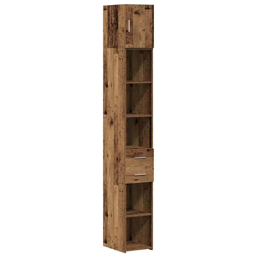 Opbevaringsskab Med Skuffe 2 Dele 30 X 42,5 X 225 Cm - Billede 2