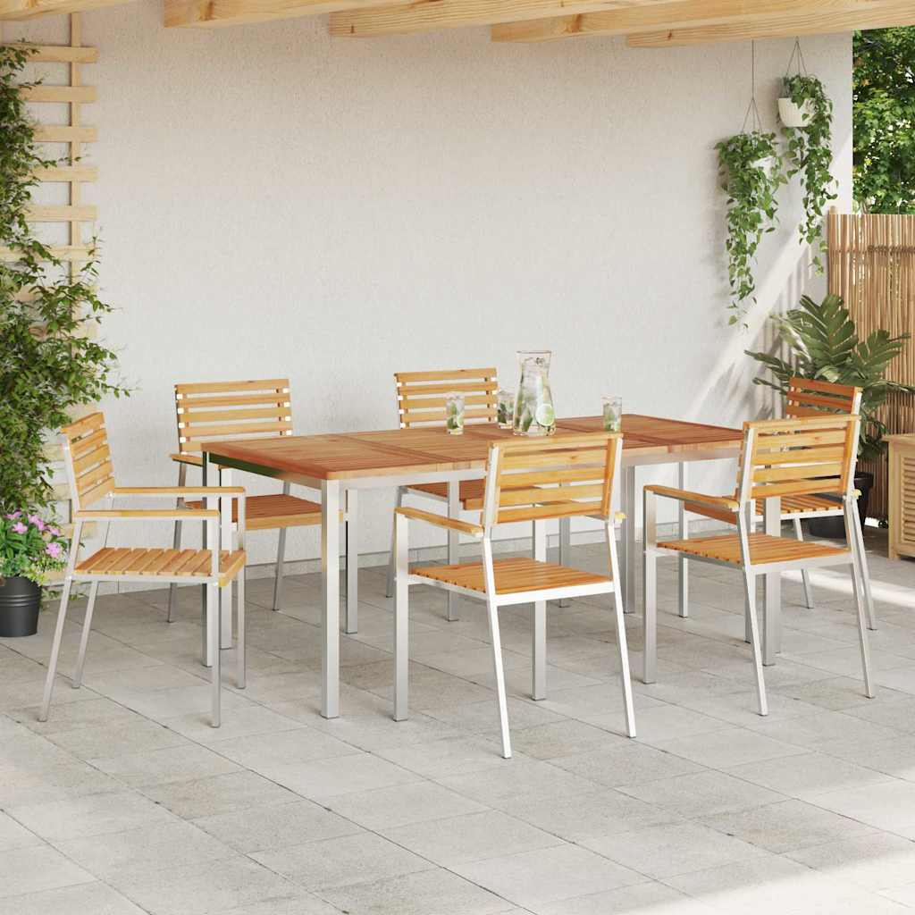 Have Stol Olie Naturlig 56 X 54,5 X 87 Cm Massiv - Billede 3