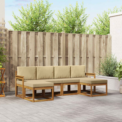 Udendørs Sofagruppe 6 Dele Massivt Akacietræ