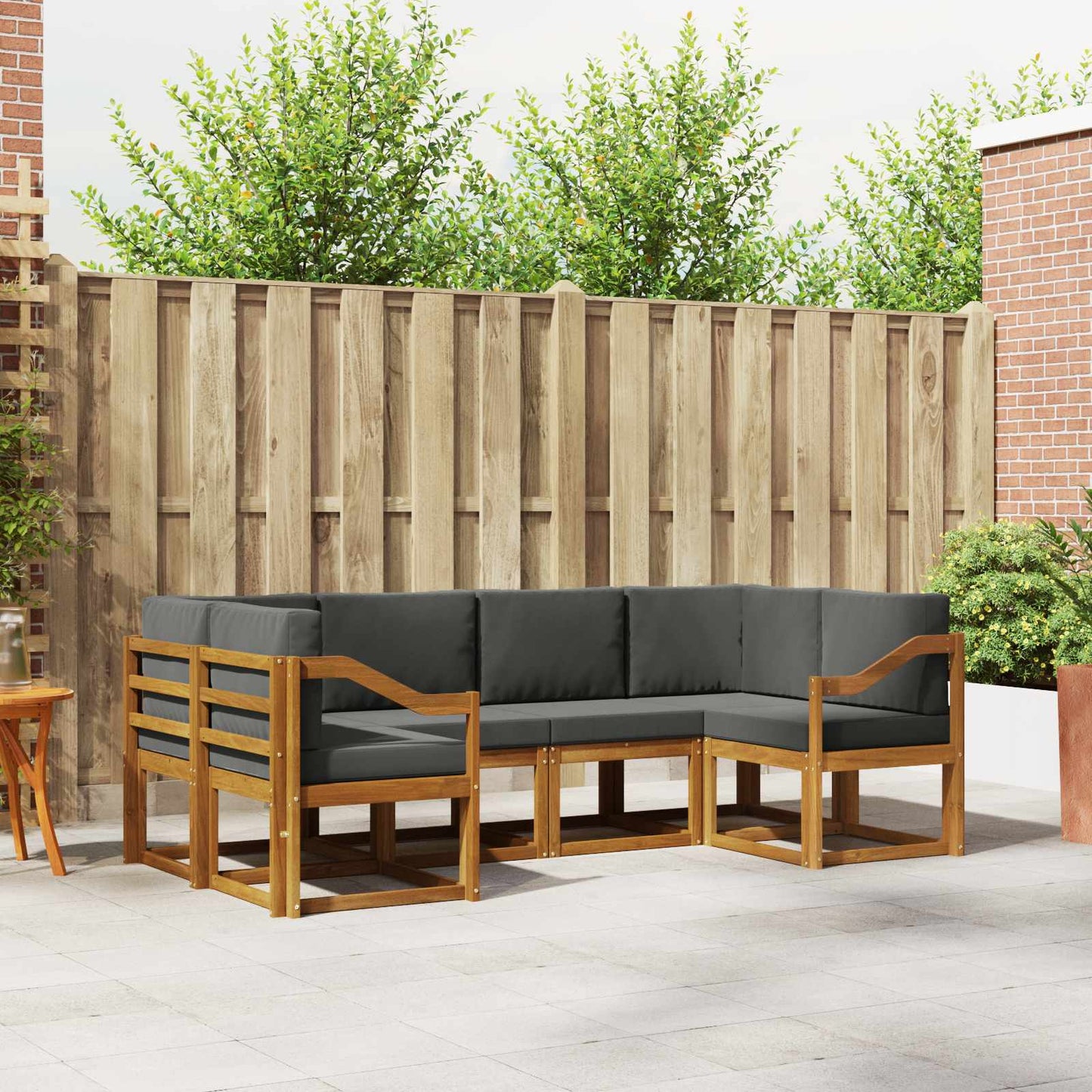 Udendørs Sofagruppe Med Pude 6 Dele