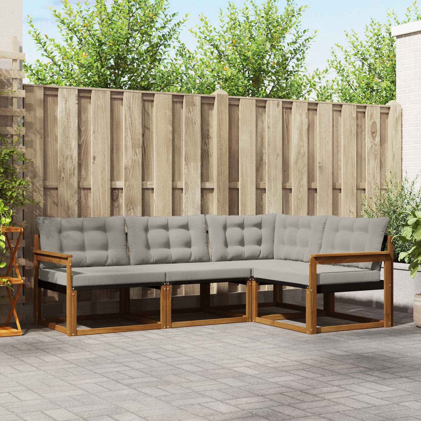 Udendørs Sofagruppe Med Pude 4 Dele - Variant 3369402