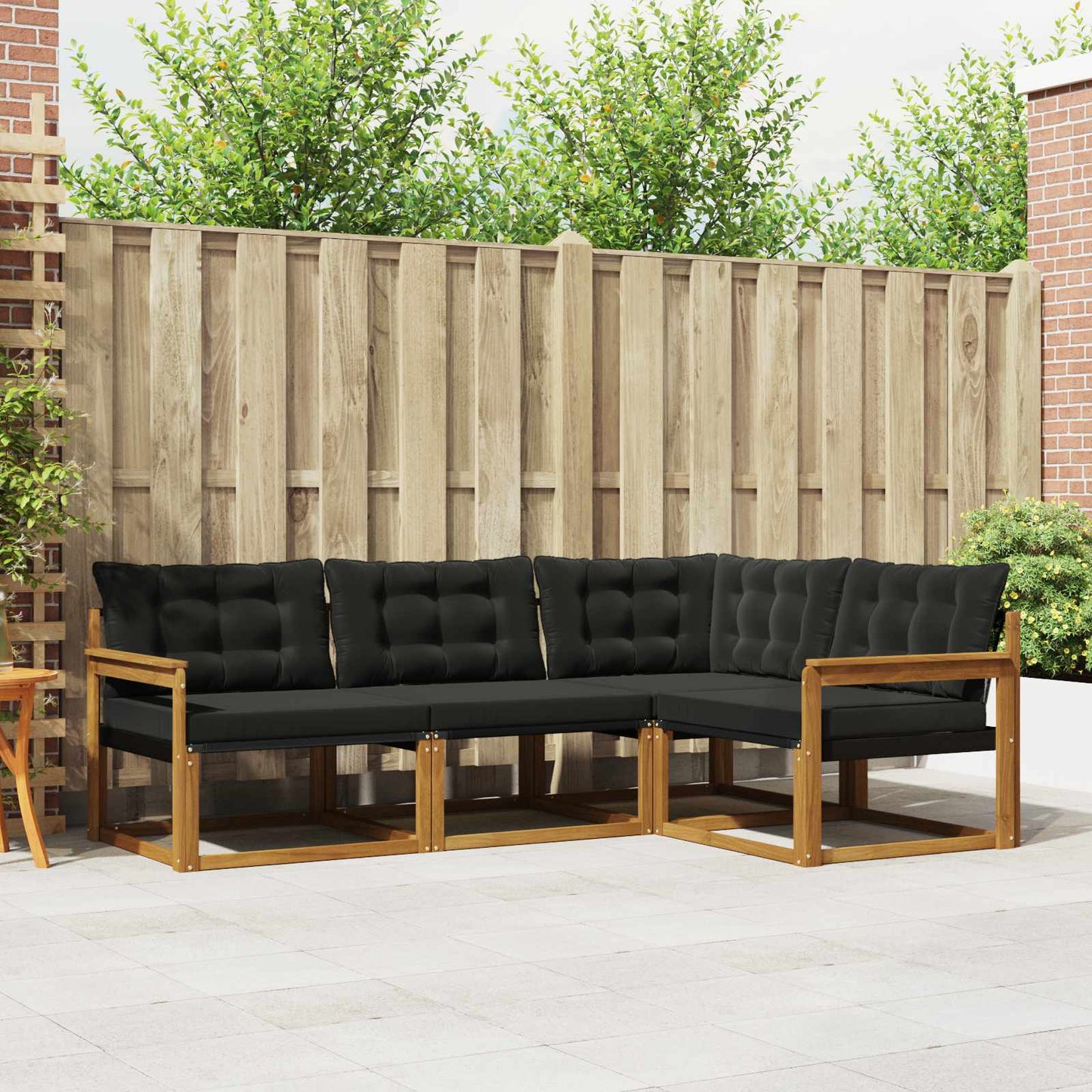Udendørs Sofagruppe Med Pude 4 Dele - Variant 3369403