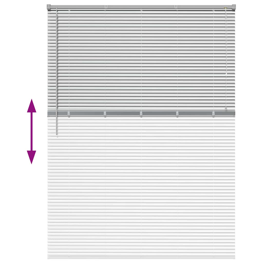Persienner 175 X 125 Cm Aluminium - Billede 12