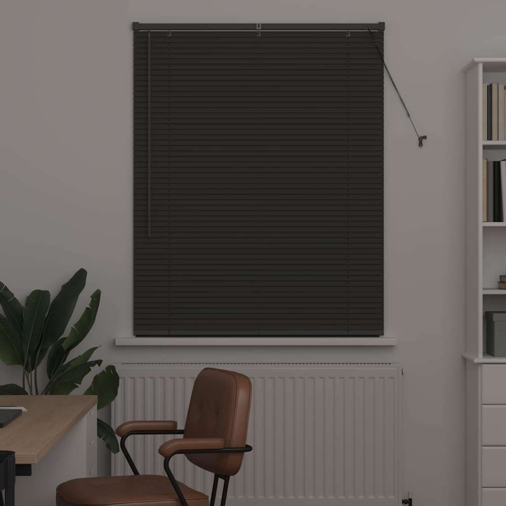 Persienner Mørkegrå 130 X 105 Cm Aluminium - Billede 3