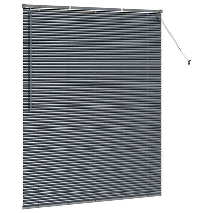 Persienner Mørkegrå 175 X 140 Cm Aluminium - Billede 5