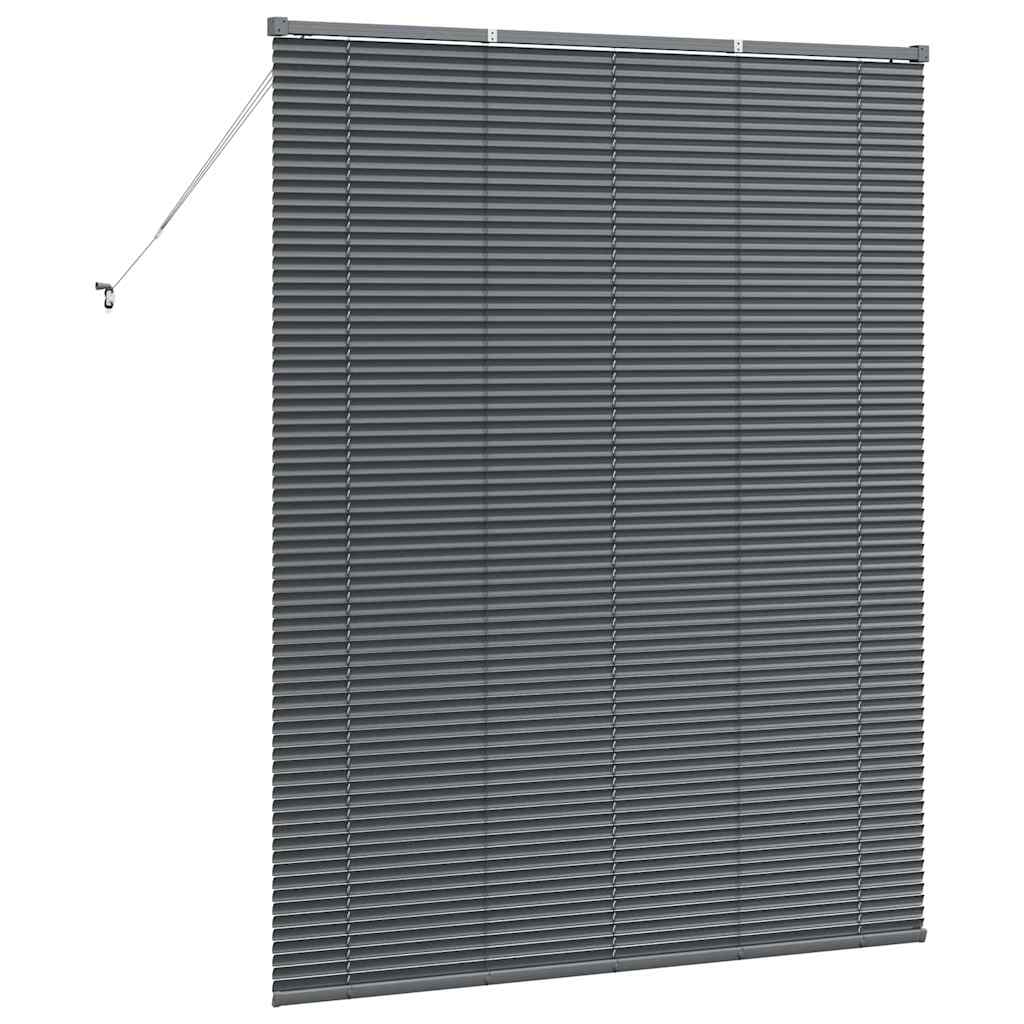 Persienner Mørkegrå 175 X 140 Cm Aluminium - Billede 7