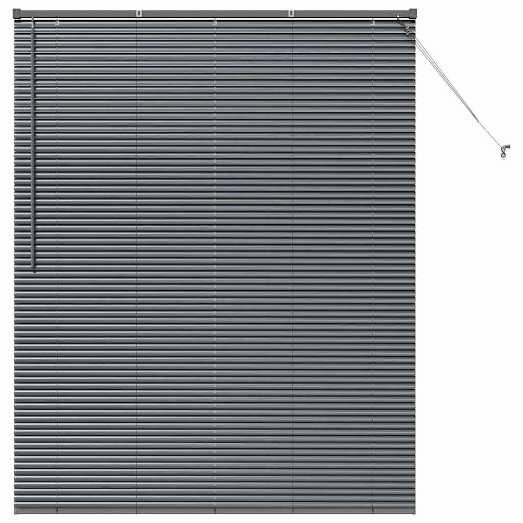 Persienner Mørkegrå 175 X 140 Cm Aluminium - Billede 2