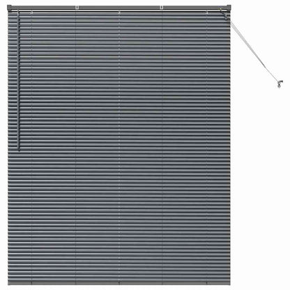 Persienner Mørkegrå 175 X 140 Cm Aluminium - Billede 2
