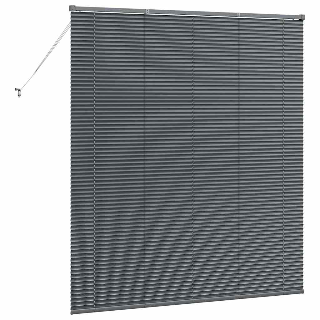 Persienner Mørkegrå 175 X 155 Cm Aluminium - Billede 7