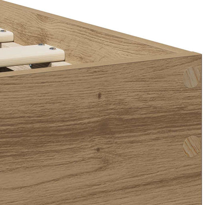 Sengestel Med Hovedgærde Artisan Eg 90 X 200 Cm Konstrueret Træ - Billede 10