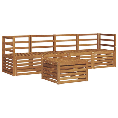 Sofasæt 5 Dele Massivt Akacietræ - Billede 2
