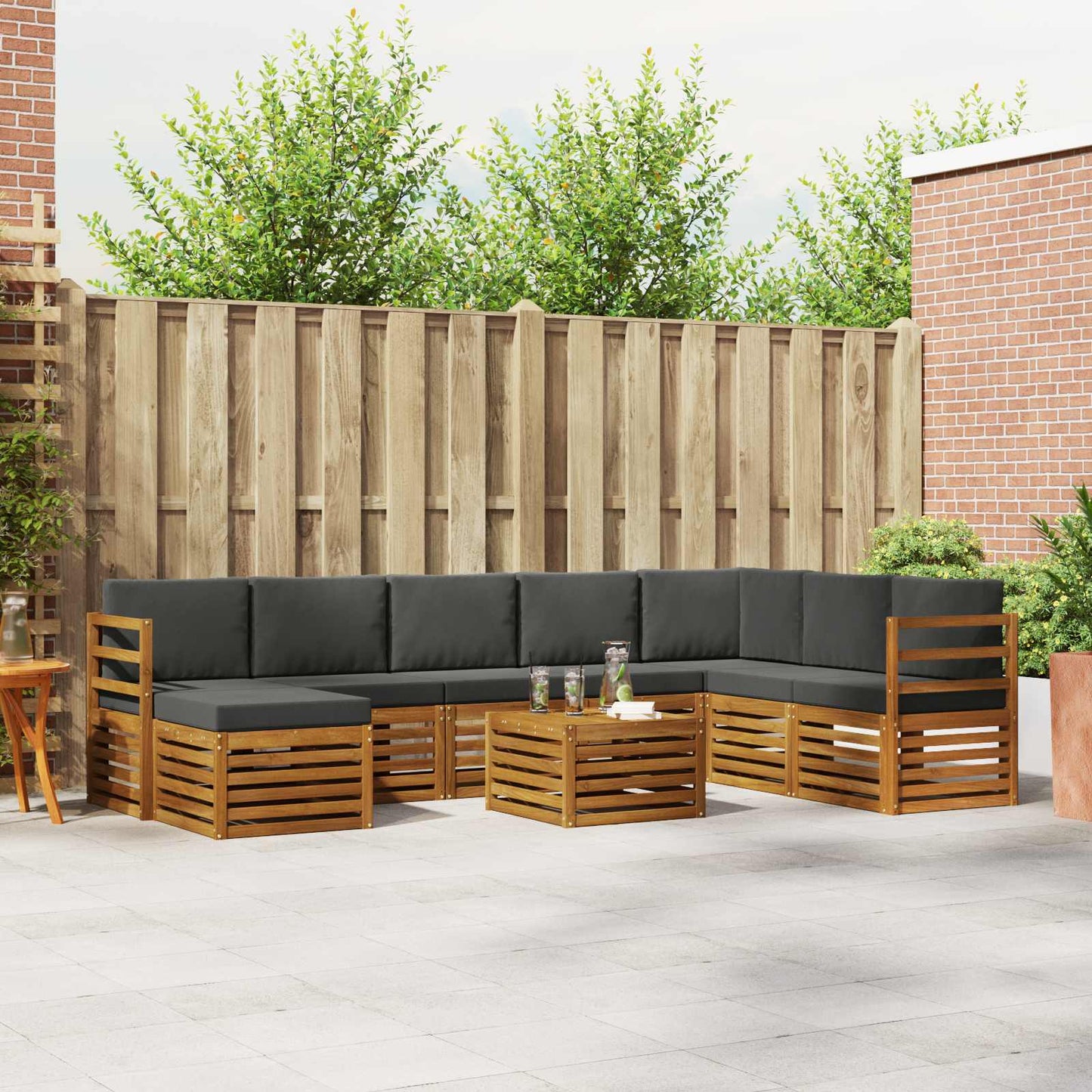 Sofasæt Massivt Akacietræ