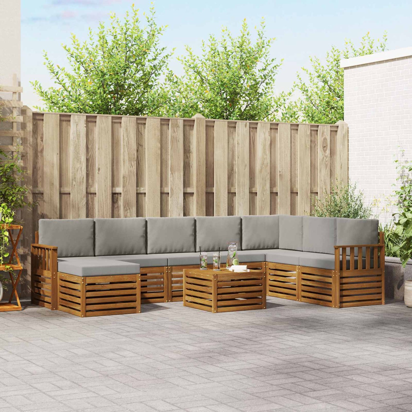 Sofasæt Massivt Akacietræ