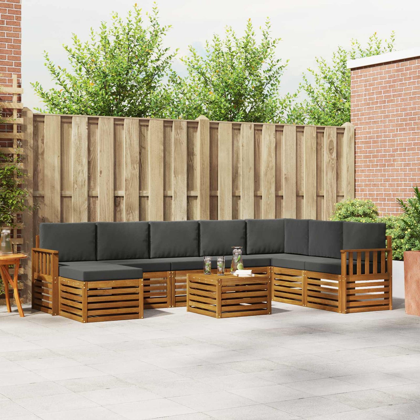 Sofasæt Massivt Akacietræ