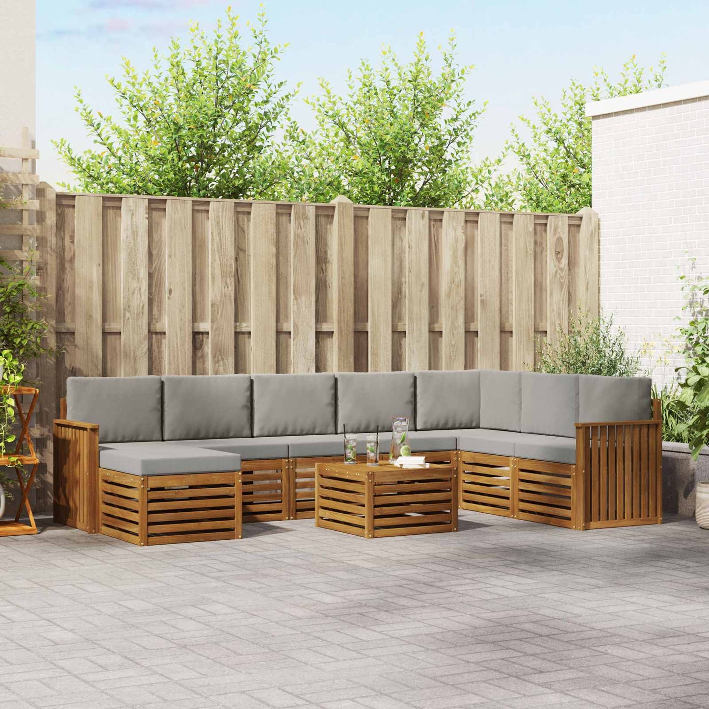 Sofasæt Massivt Akacietræ