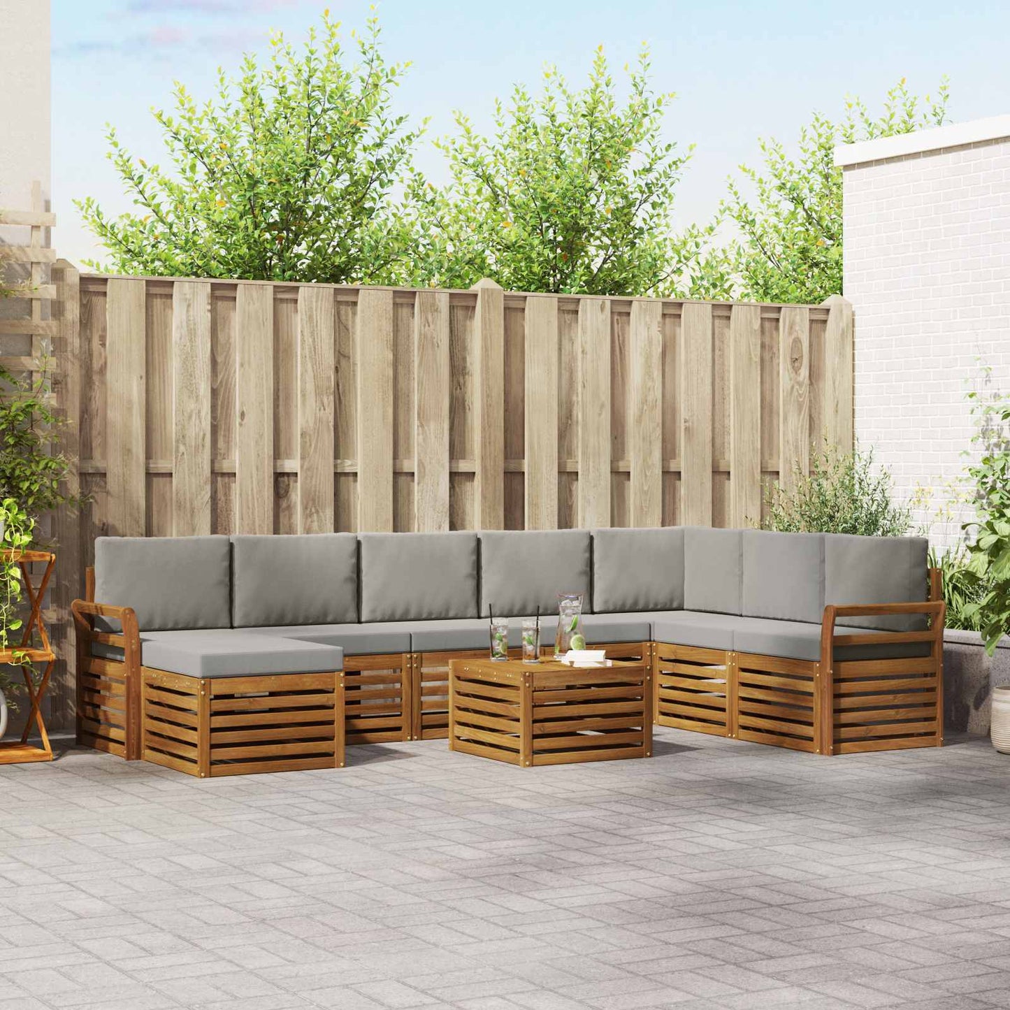 Sofasæt Massivt Akacietræ