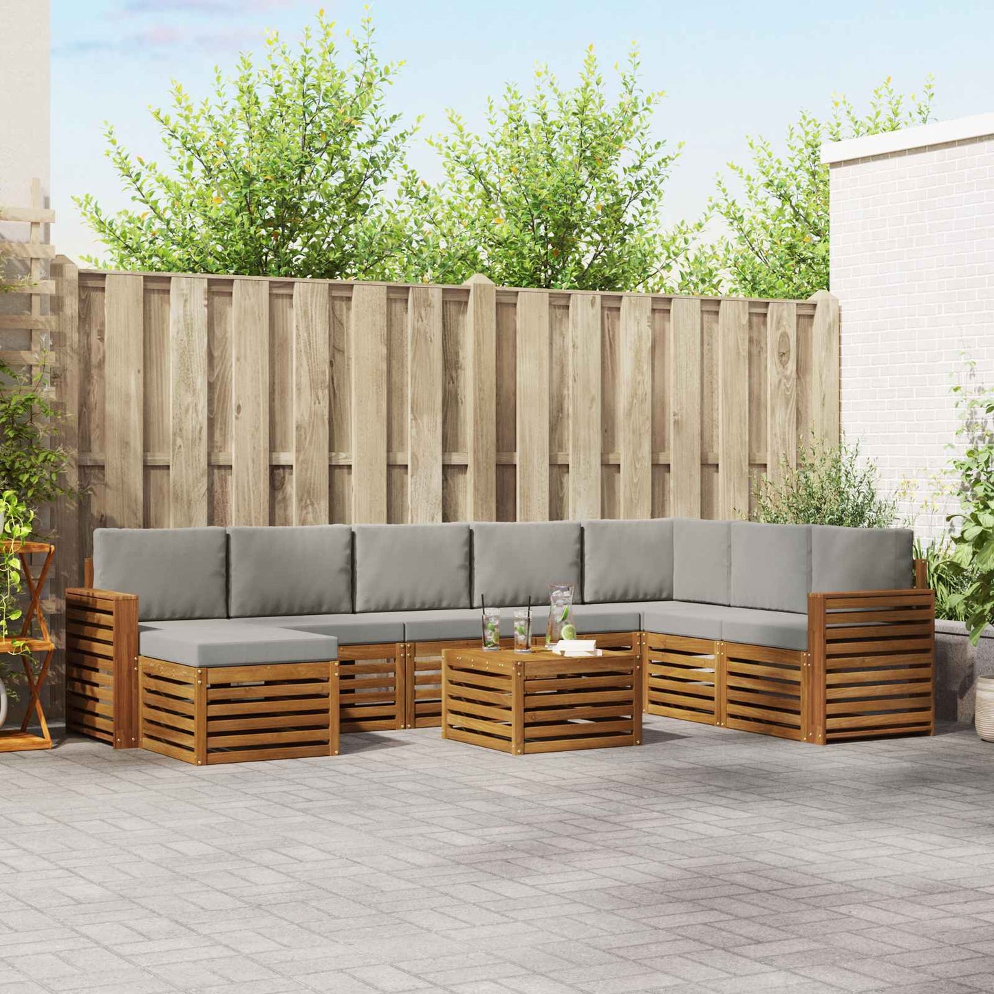 Sofasæt Massivt Akacietræ