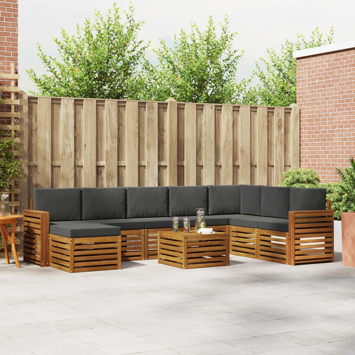 Sofasæt Massivt Akacietræ
