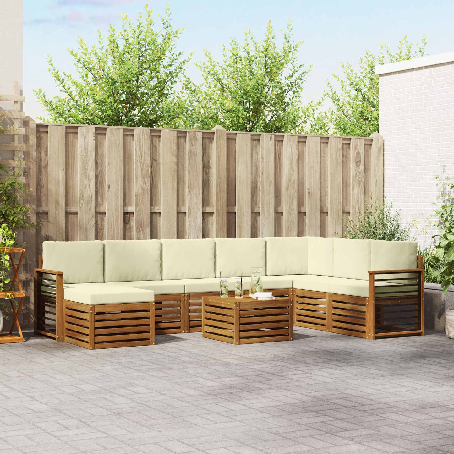 Sofasæt Massivt Akacietræ