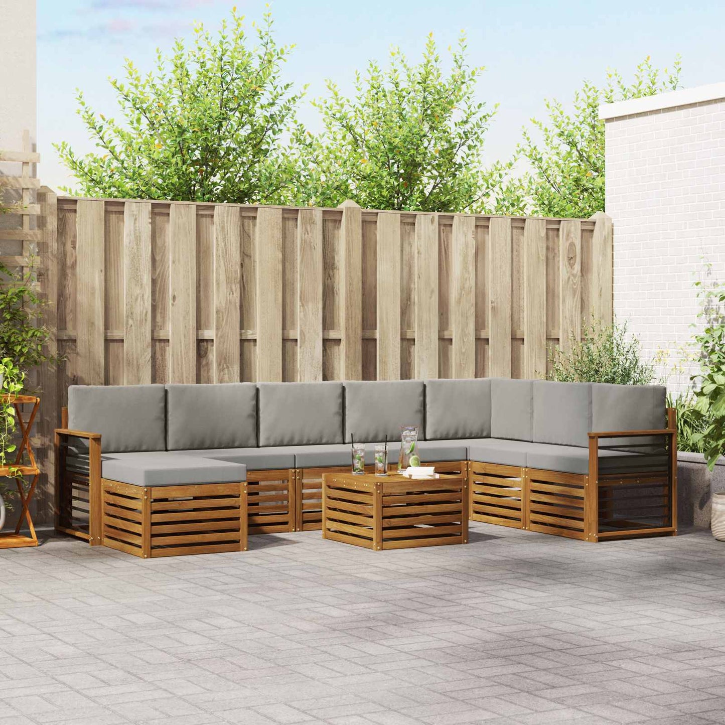 Sofasæt Massivt Akacietræ