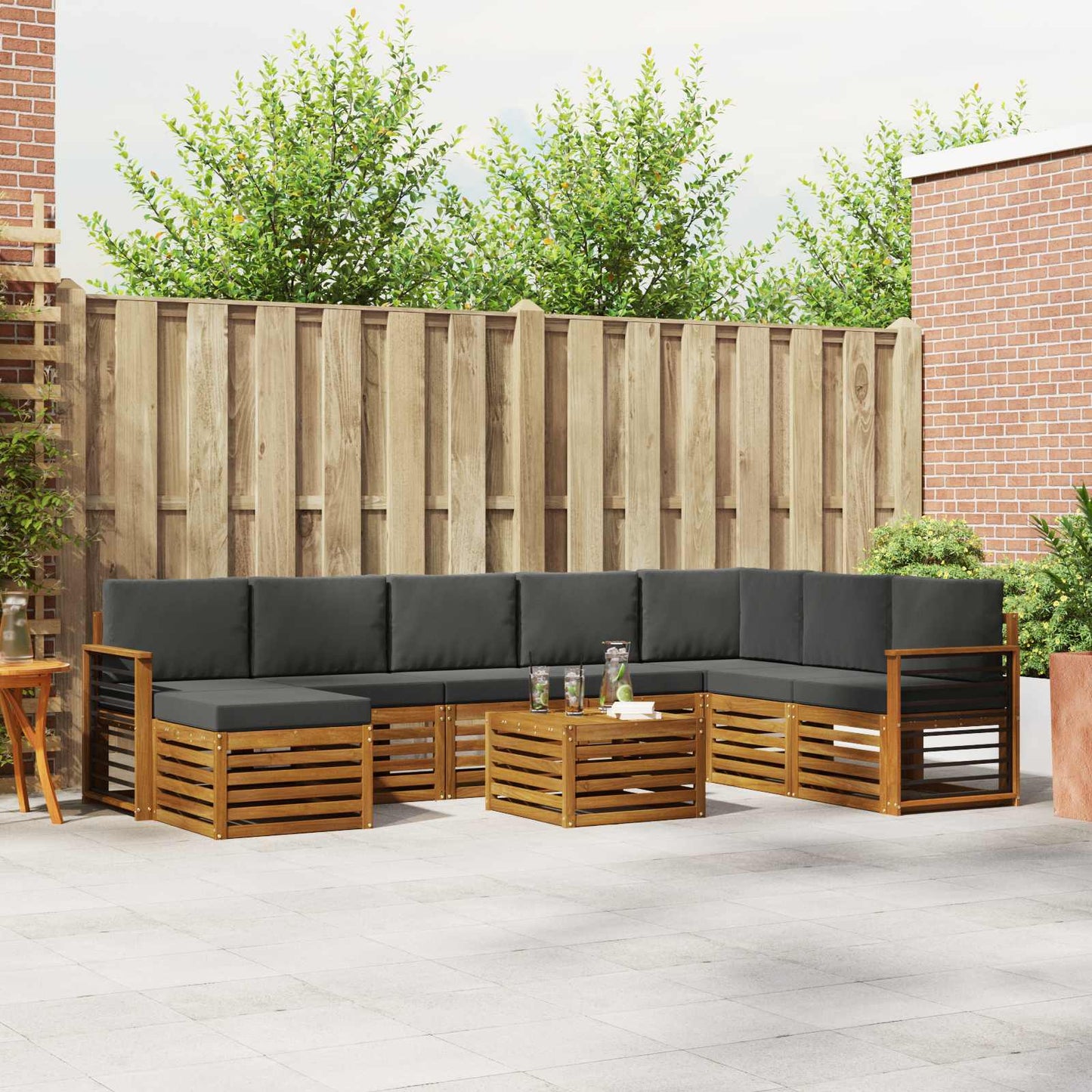 Sofasæt Massivt Akacietræ