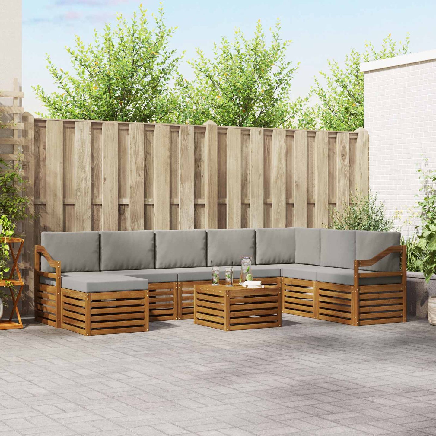 Sofasæt Massivt Akacietræ