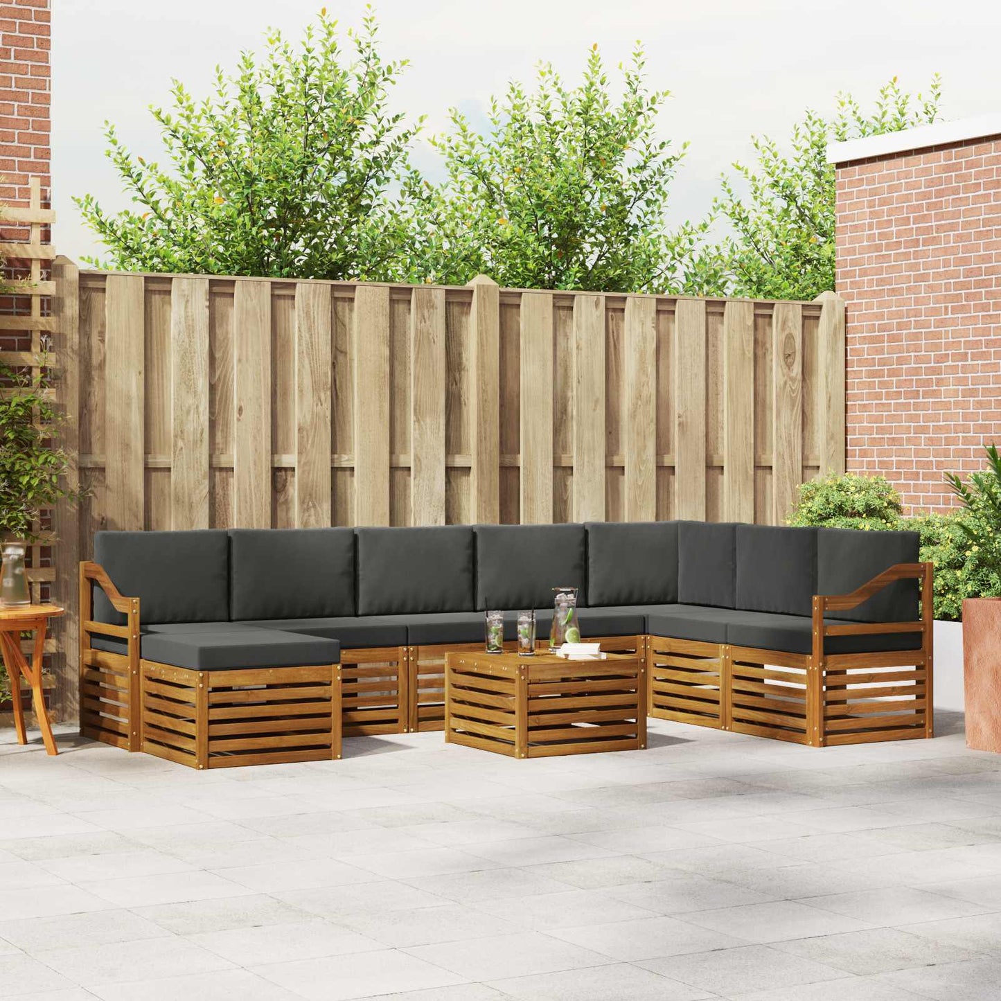 Sofasæt Massivt Akacietræ