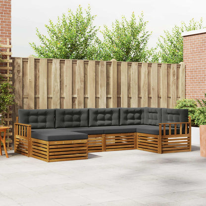 Udendørs Sofagruppe 6 Dele Massivt Akacietræ