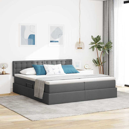 Opbevaringsseng Med Madras Faux Læder - Variant 3370950