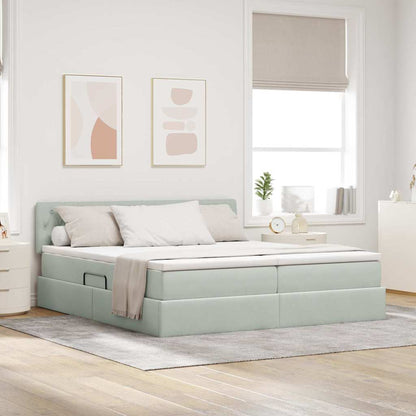Opbevaringsseng Med Madras Med Hovedgærde 90 X 200 Cm - Variant 3370985