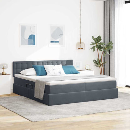 Opbevaringsseng Med Madras Med Hovedgærde 90 X 200 Cm - Variant 3370998