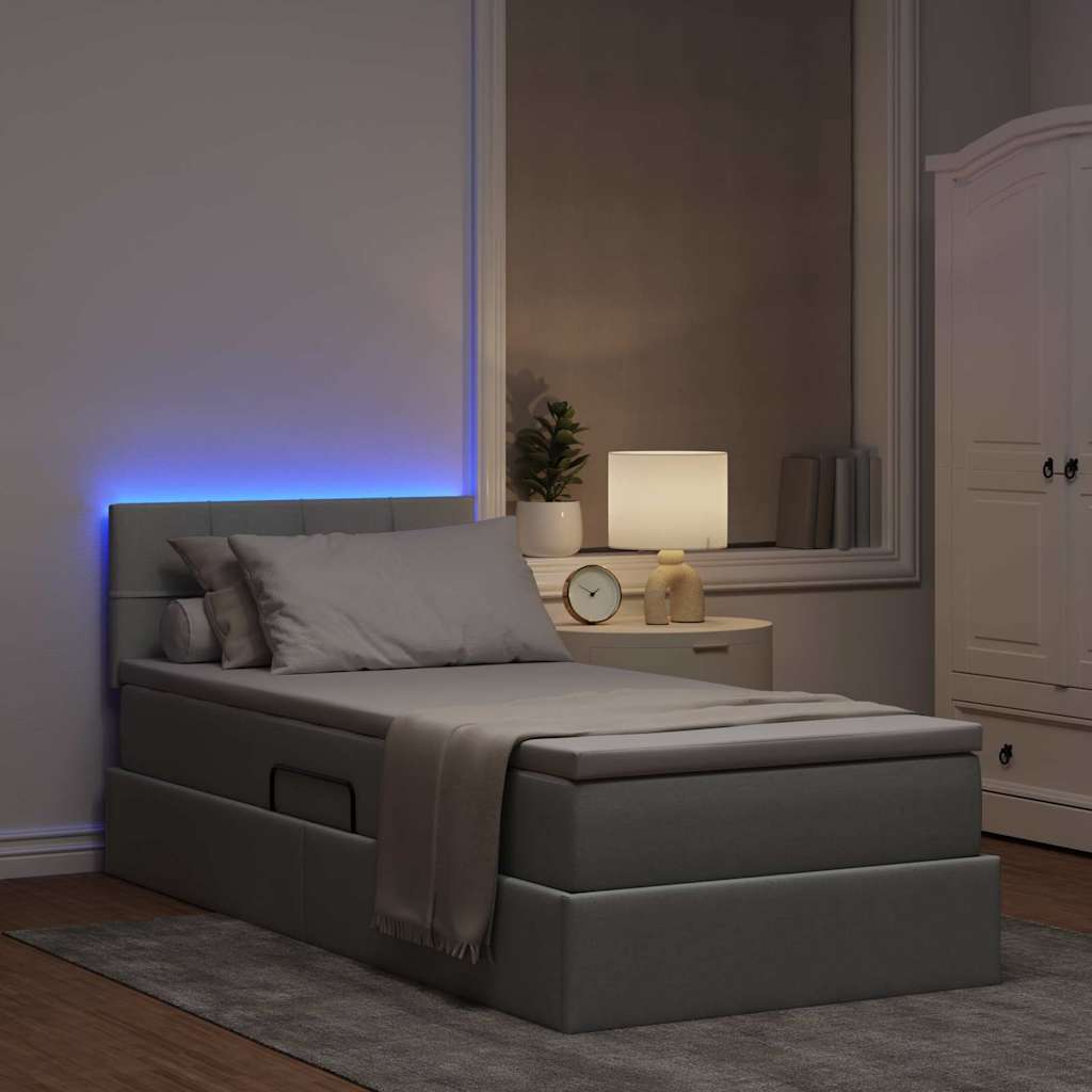 Seng Med Opbevaring Og Led Med Madras Stof - Billede 5